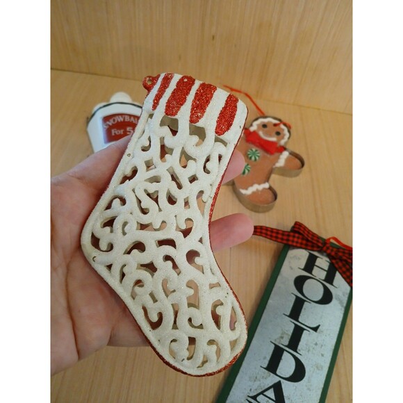 Christmas Ornament Bundle Set of 5 Holiday Tree Decorations - Picture 5 of 10